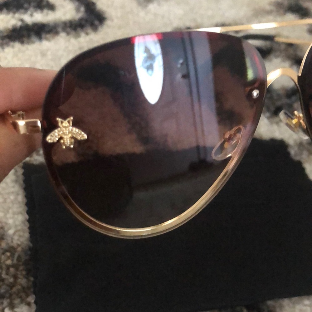 Women Sun Glasses Gradient Tea color